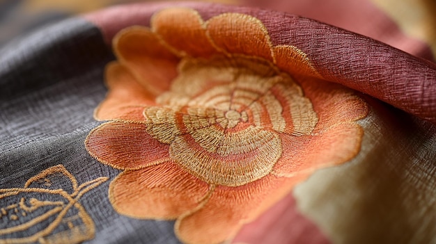 ręcznie haftowany detal